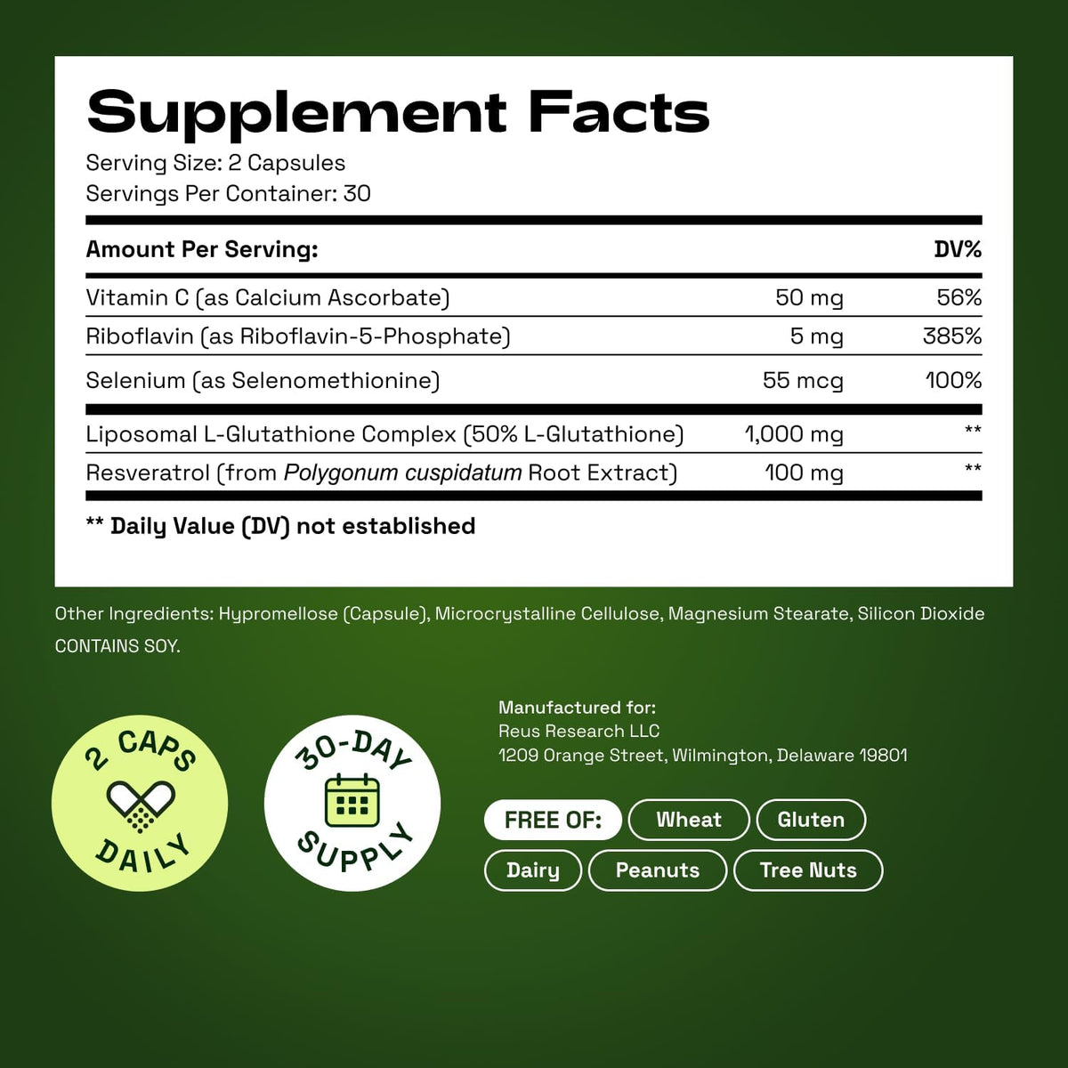 CATA-KOR | GLUTATIÓN LIPOSOMAL 1000 MG (60 UNIDADES)