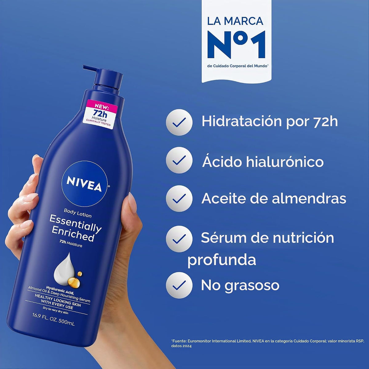 NIVEA | ESSENTIALLY ENRICHED BODY LOTION (LOCIÓN CORPORAL ULTRA NUTRITIVA) 500ML