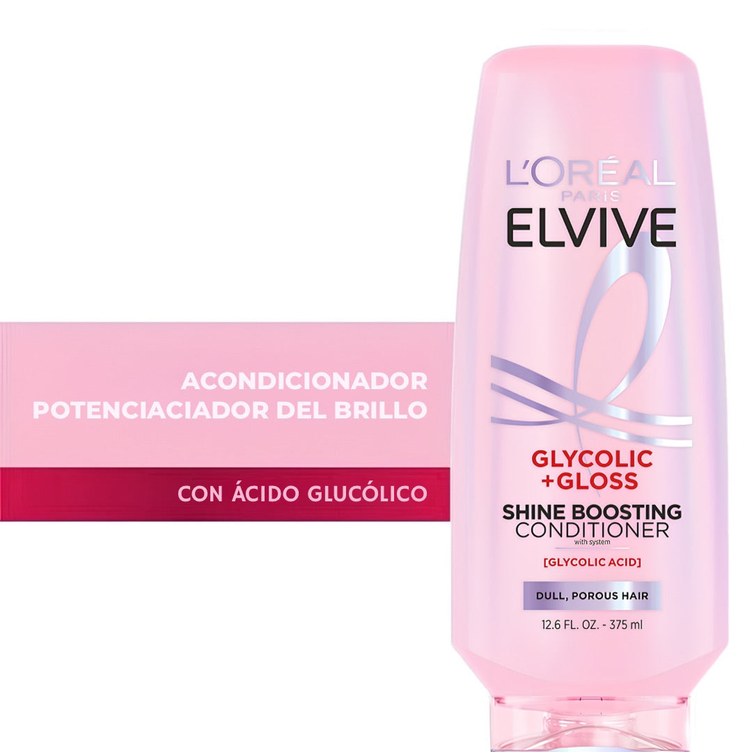 L'ORÉAL PARIS | ELVIVE ACONDICIONADOR GLICÓLICO ESTIMULANTE DE BRILLO