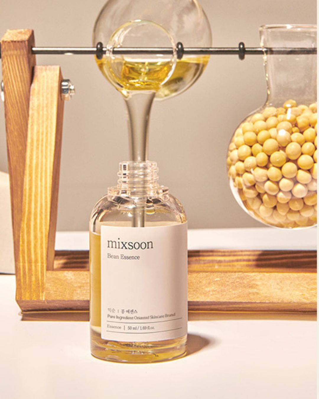 MIXSOON BEAN ESSENCE ESENCIA EXFOLIANTE HIDRATANTE COREANO PIEL DE VIDRIO