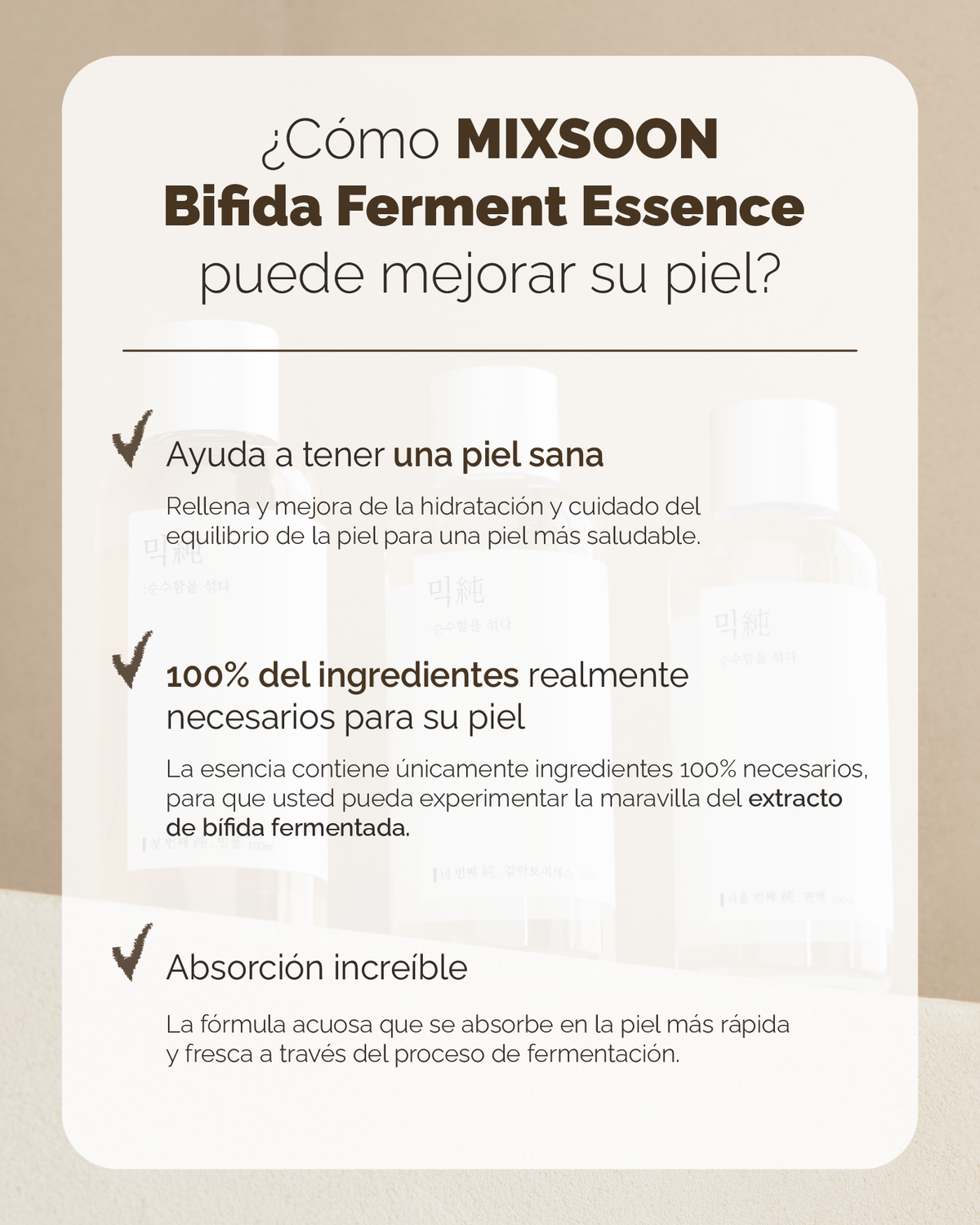 MIXSOON SET DE CAPAS DE ESENCIA NO.1 (SOONDY CENTELLA ASIATICA +GALACTOMYCES+BIFIDA)