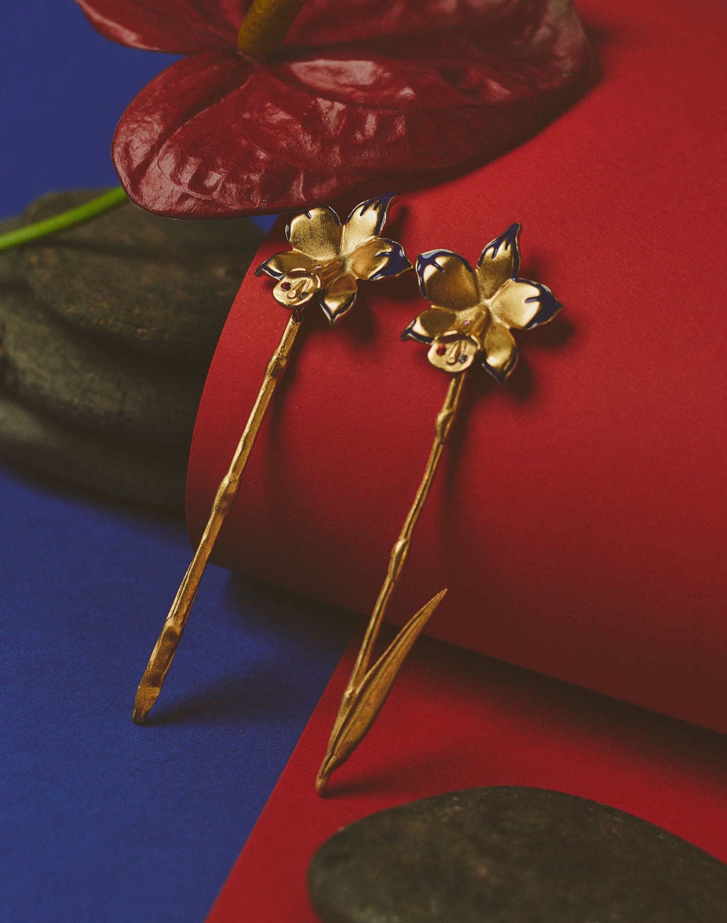 PENDIENTES ORQUÍDEA