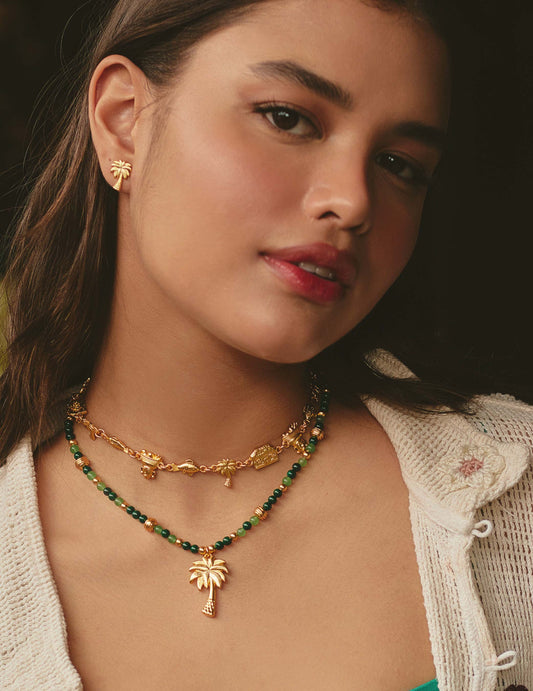 SET DE 2 COLLARES + ARETES VERANO