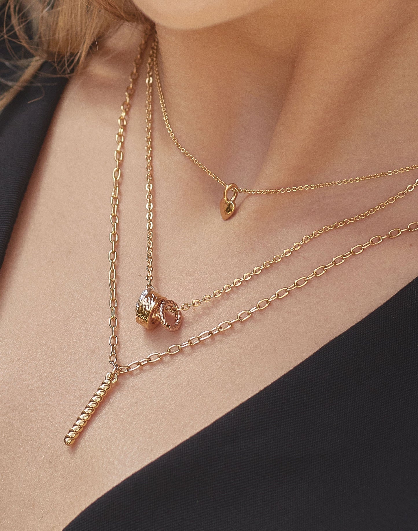 SET DE 3 COLLARES PARIS