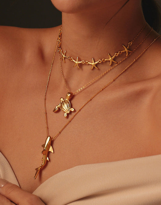 SET DE 3 COLLARES BAJO EL AGUA