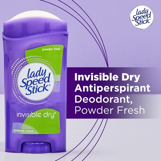 DESODORANTE EN BARRA PARA DAMAS LADY SPEED STICK INVISIBLE DRY 65gr