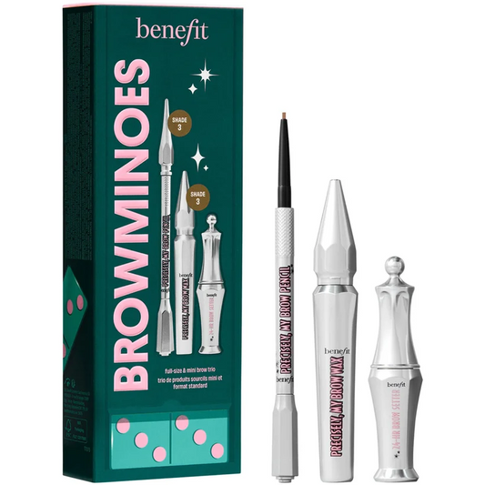 BENEFIT SET DE REGALO DE 3 PIEZAS PARA CEJAS BROWMINOES SHADE 3
