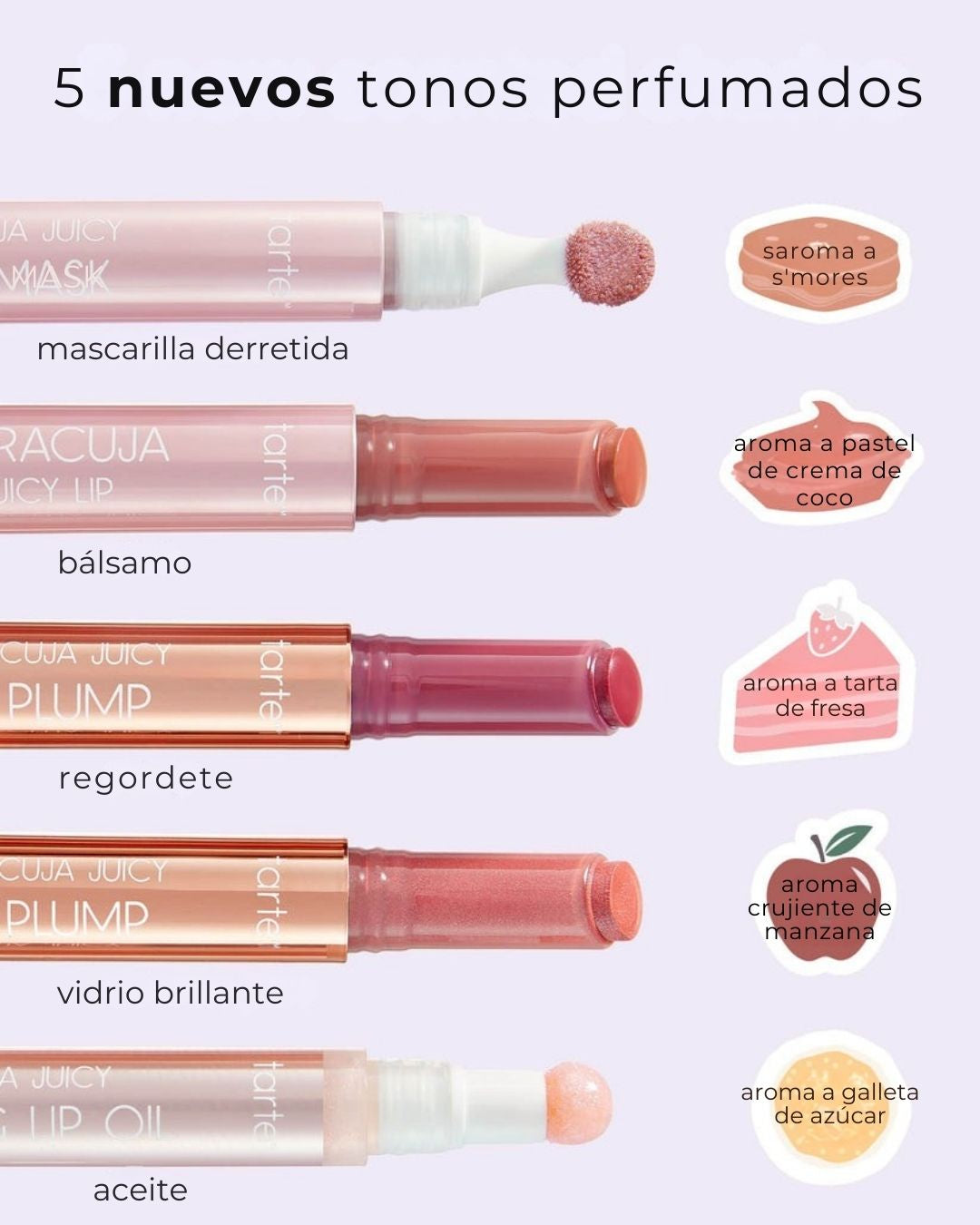 TARTE DULCES INDULGENCIAS MARACUYÁ JUGOSA BÓVEDA DE LABIOS