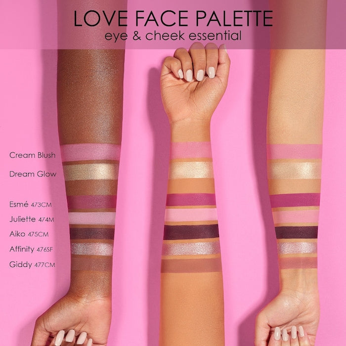 NATASHA DENONA PALETA ESENCIAL DE SOMBRAS DE OJOS Y MEJILLAS LOVE FACE