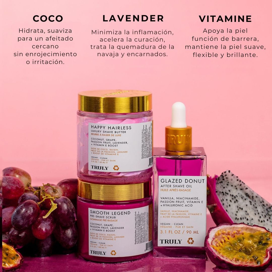 TRULY CONJUNTO DE AFEITADO SUAVE DE LEYENDA