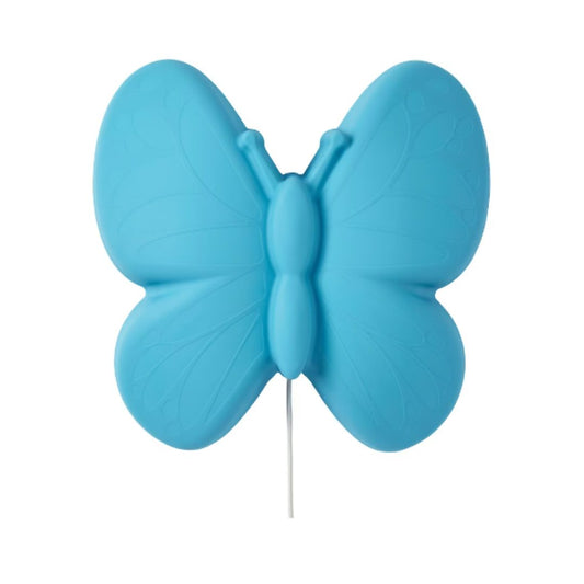 Lámpara de pared LED, mariposa azul claro