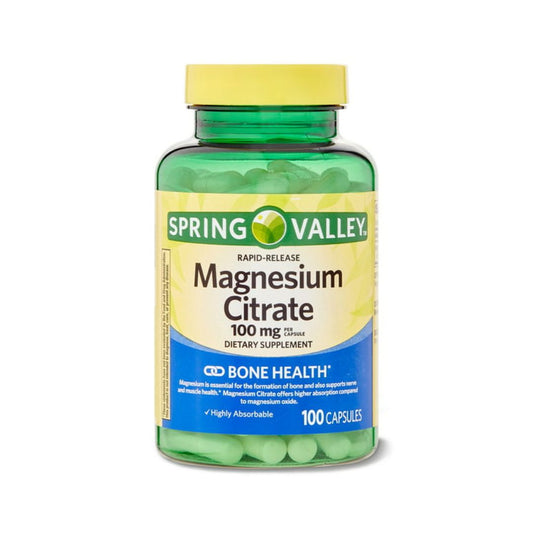 Citrato de Magnesio Spring Valley 100mg